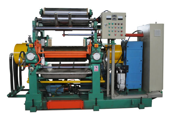 Harga yang pantas 22 Inch Open Roll Rubber Mixing Mill Machine dengan penyesuaian hidraulik dan stock blender on line