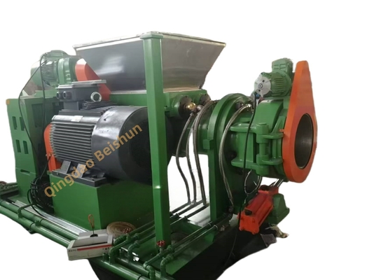 Beli 2000kg/Jam Output Twin Screw Feed Rubber Strainer Dengan Sistem Pendingin Dan Pengontrol Suhu Cetakan Dua Roller Force Feeder online manufacture