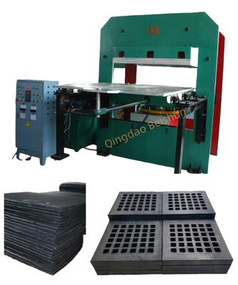 Beli Karet Shockproof Plate / Karet Screen Vulcanizing Molding Machine Dengan Push Pull Mold Dengan Pemanasan Listrik online manufacture