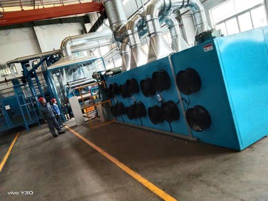Harga yang pantas PLC Batch Off Mesin Pendingin Karet Compound Film Batch Off Cooler Air Drying on line