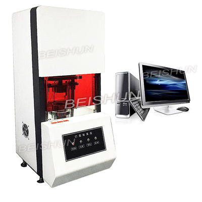 Mesin Pembuat Karet Servo Komputer LCD Rotorless Moving Die Rheometer