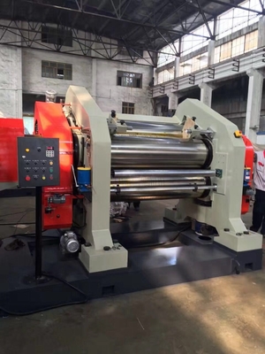 Kontrol PLC 200℃ Mesin 4 Roll Calender Untuk Industri