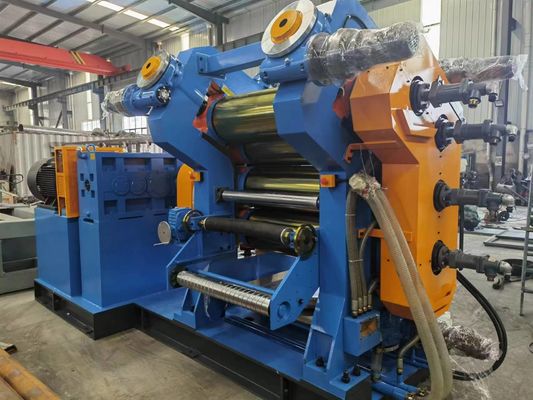 Peralatan Calendering Karet Tiga Roll Untuk Cord Dan Karet Roller Press Karet Conveyor Belt