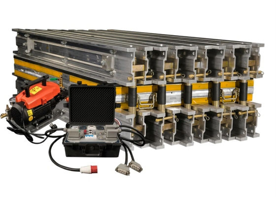 Harga yang pantas Mesin Vulkanisasi Sabuk Conveyor Karet Portable Ringan dengan Lebar Sabuk 800mm Panjang Splice 900mm dan Jumlah Balok 12 PCS on line