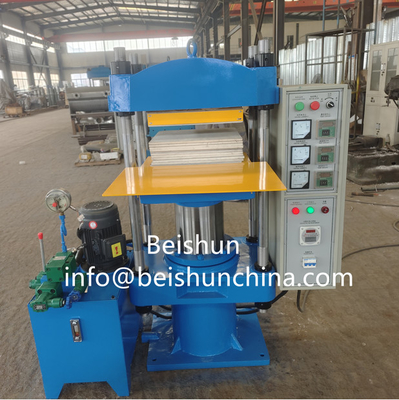 Ukuran Kecil 400*400mm Mesin Vulkanisasi Karet Plat Panas Untuk Membuat Karet Dan Produk Silikon