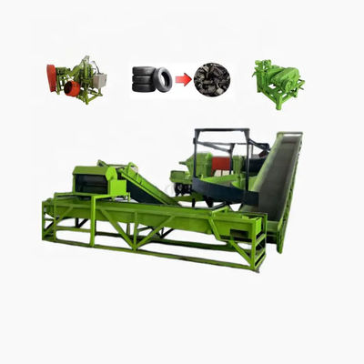 Harga yang pantas Low Cost PLC Control Tire Recycling System Output 500-2500kg/h on line