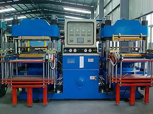 2RT/4RT Satu Dan Dua Stasiun Pemanasan Listrik Karet Vulcanizing Molding Machine Untuk Karet 0-25MPa Rentang Tekanan