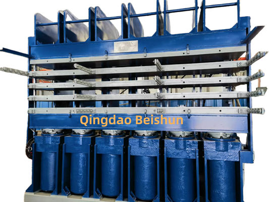 Kualitas Kualitas tinggi 4 Lapisan Ban Karet Lapisan Vulkanisasi Press dengan 500ton Tekanan dan Kontrol PLC untuk Ban Truk Retreading pabrik