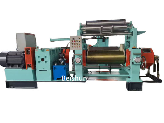 Kualitas 22 Inches Bearing Rubber Mixing Mill Machine Two Roll Mixing Mill Dengan Stock Blender pabrik