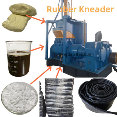 Harga yang pantas 110L Pneumatic Rubber Kneader Mixer Dapat Campur Karet dengan 80 Shore A Kekerasan dan 140° Titik Angle on line