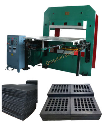 Harga yang pantas Karet Shockproof Plate / Karet Screen Vulcanizing Molding Machine Dengan Push Pull Mold Dengan Pemanasan Listrik on line
