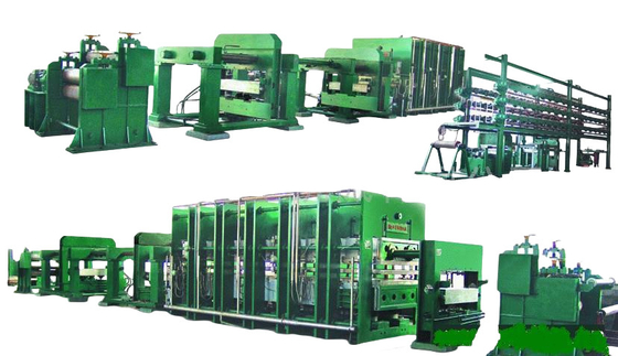 PLC Control Belt Vulkanisasi Mesin 800T Hydraulic Press Untuk Rubber Moulding