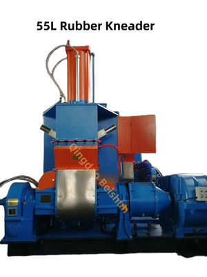 55L Mixing Chamber Rubber Kneading Machine Rubber Mixer Menggunakan PLC Untuk Mengontrol Waktu Campuran Secara Otomatis