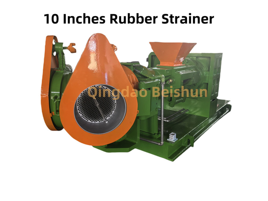 10 Inch Twin Head Rubber Strainer Extruder Kapasitas 1600kg/Jam