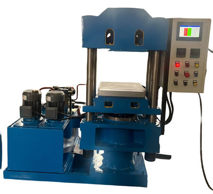 Harga yang pantas 250mm Plunger Diameter Rubber Vulcanizing Press Machine with Manual Operation and 57.6kw×2 Heating Power on line