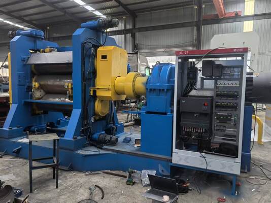 Harga yang pantas Automatic PLC High-quality 3-roll Rubber Calenders Are Used In Motorcycle Tyre Tread Production Lines. on line